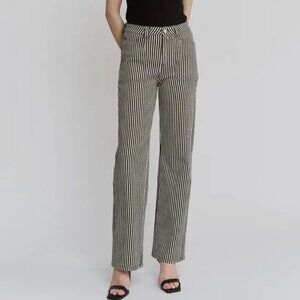 ✨ Mica Denim “Breck” Striped Straight Jeans – Size 30 (NWT) ✨
